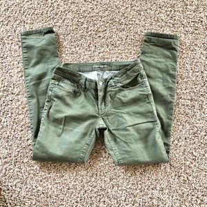Prana Kara green skinny jeans